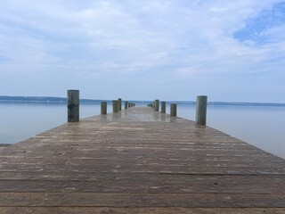 Fototapeta premium pier on the lake