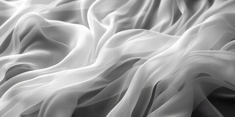 Obraz premium background texture fabric soft white blurred abstract calm peaceful shine movement natural graphic satin silky material effect ripple fashion elegant fold smooth beauty new textile luxurious silk 