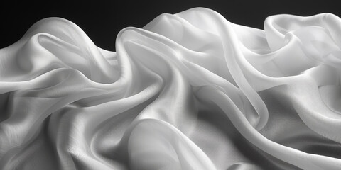 Fototapeta premium background texture fabric soft white blurred abstract calm peaceful shine movement natural graphic satin silky material effect ripple fashion elegant fold smooth beauty new textile luxurious silk 