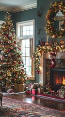 Christmas Decor in a Cozy Home