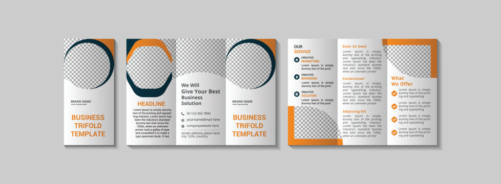 BUSINESS TRYFOLD BROCHOUR  DESIGN TAMPLATE