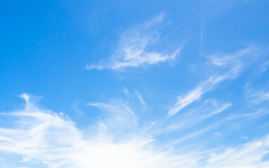 Fototapeta premium Nature Sky Cloud Blue Background Paronama Web Cloudy summer Winter Season Day, Light Beauty Horizon Spring Brigth Gradient Calm Abstract Backdrop Air Nature View Wallpaper Landscap Environment.