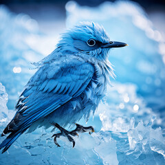 the ice blue bird
