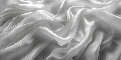 Fototapeta premium background texture fabric soft white blurred abstract calm peaceful shine movement natural graphic satin silky material effect ripple fashion elegant fold smooth beauty new textile luxurious silk 