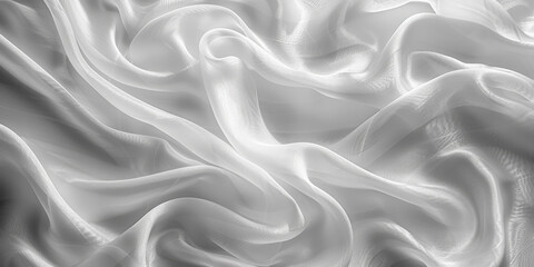Obraz premium background texture fabric soft white blurred abstract calm peaceful shine movement natural graphic satin silky material effect ripple fashion elegant fold smooth beauty new textile luxurious silk 