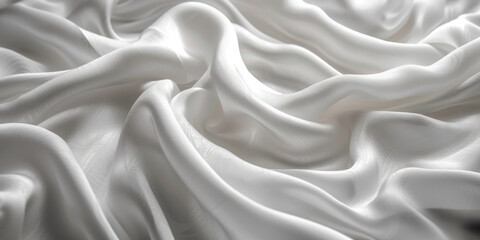 Fototapeta premium background texture fabric soft white blurred abstract calm peaceful shine movement natural graphic satin silky material effect ripple fashion elegant fold smooth beauty new textile luxurious silk 