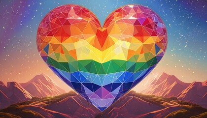 Pride lgbt rainbow gay love background heart lgbtq month flag. LGBT pride rainbow pattern protest discrimination respect support poster lgbtqia colors transgender couple planet concept imagination