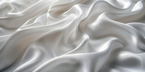 Fototapeta premium background texture fabric soft white blurred abstract calm peaceful shine movement natural graphic satin silky material effect ripple fashion elegant fold smooth beauty new textile luxurious silk 