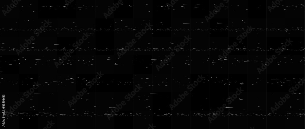 Poster static white noise texture. lost or bad tv signal concept. random rippled video tape background. gli