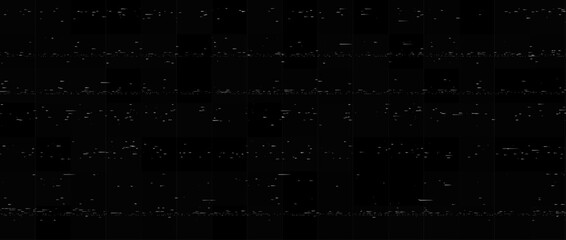 Static white noise texture. Lost or bad TV signal concept. Random rippled video tape background. Glitch vhs pixel noise wallpaper. Image distressed backdrop effect. Vector black crt tv screen