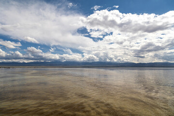 The magnificent scenery of Chaka Salt Lake