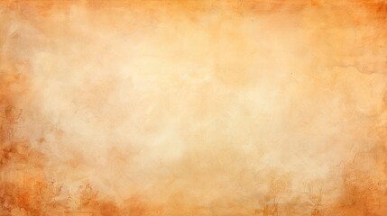 Fototapeta premium Abstract Painting of Orange and Blue Flower. Vintage Watercolor Oil Painting with Textured Orange Background