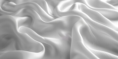 Obraz premium background texture fabric soft white blurred abstract calm peaceful shine movement natural graphic satin silky material effect ripple fashion elegant fold smooth beauty new textile luxurious silk 