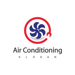 Air Conditioning Logo, HVAC Logo Concept