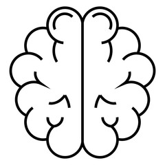 Human brain icon vector