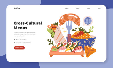 Multicultural Influence. Flat Vector Illustration