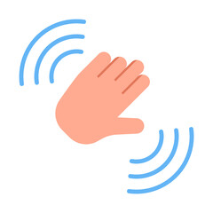 Motion Capture Flat Icon Design