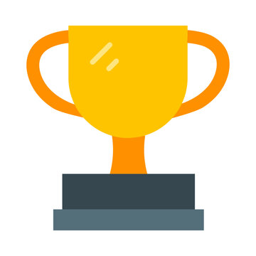 Trophy Flat Icon Design