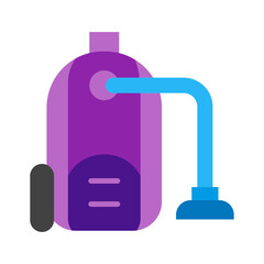 Vacuum Cleaner Flat Icon Design