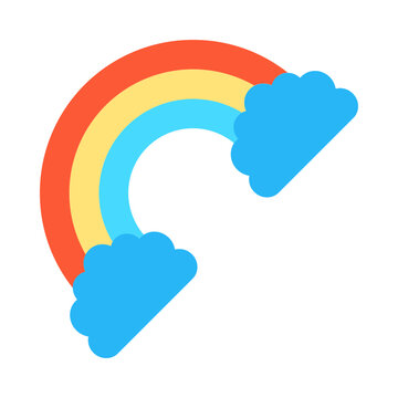 Rainbow Flat Icon Design