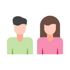 Fototapeta premium Parents Flat Icon Design