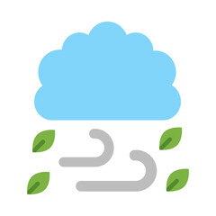 Wind Flat Icon Design