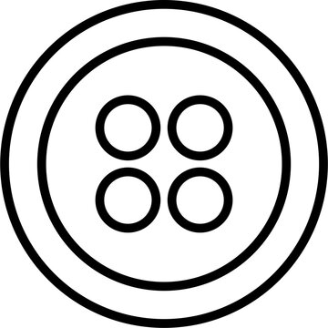 recommend clip art: Sewing tool equipment line art for clothing logo or design