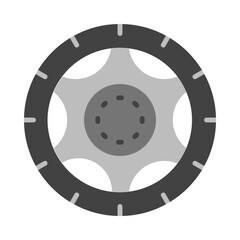 Tire Flat Icon Design