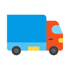 Fototapeta premium Truck Flat Icon Design
