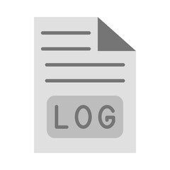 Logs Flat Icon Design