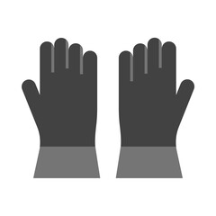 Gloves Flat Icon Design