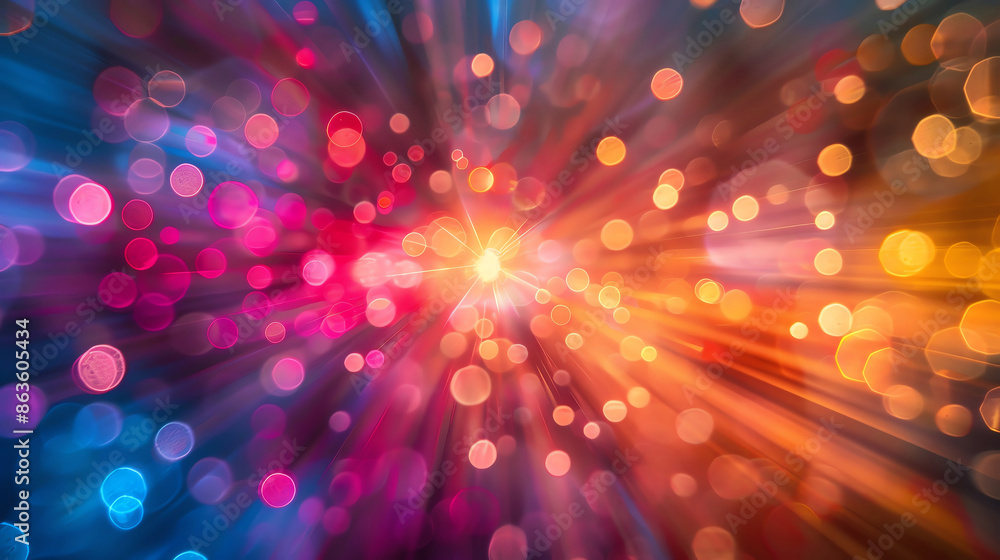 Aufkleber radiant specks of light creating a mesmerizing pattern