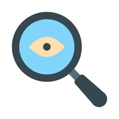 Eye Test Flat Icon Design