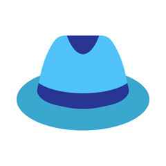 Panama Hat Flat Icon Design