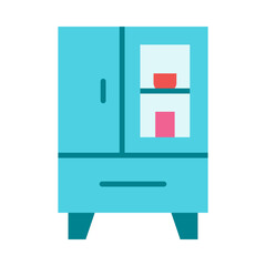 Fridge Flat Icon Design