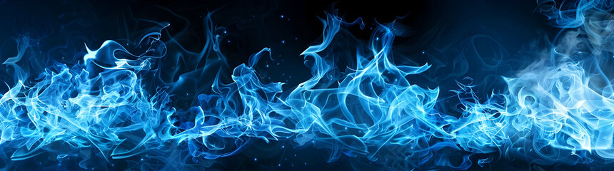 Fototapeta premium blue flames background
