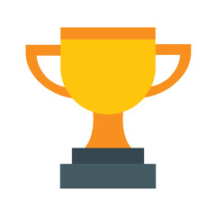 Trophy Flat Icon Design