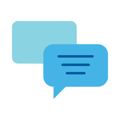 Chat Flat Icon Design