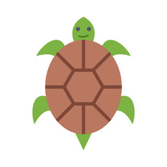 Turtle Flat Icon Design