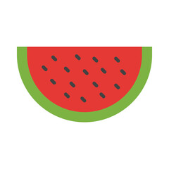 Watermelon Flat Icon Design