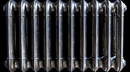 close up of metal pipes