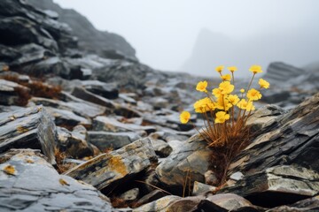  Autumn Flames Yellow Blooms and Rusty Debris in Foggy Mountains.jpeg