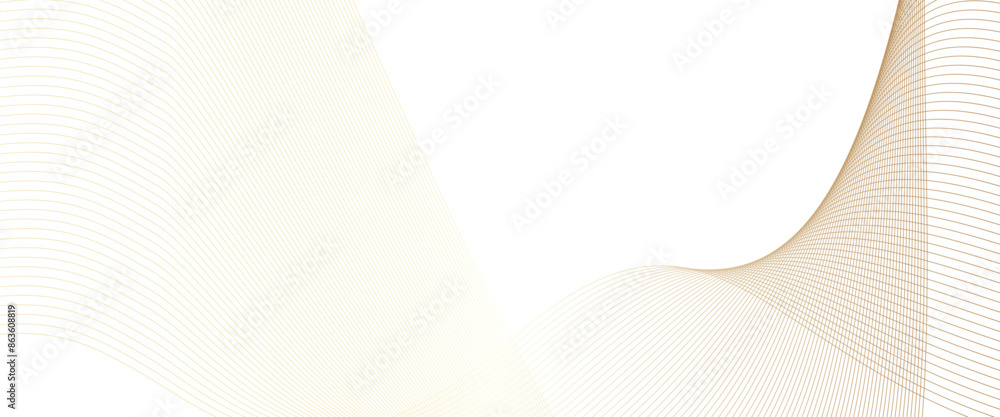 Poster vector blend line gold pattern with wavy stripes of the pattern of gold lines background, geometric 