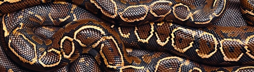 Obraz premium Exotic Reticulated Python Print Pattern Seamless Repeat Design for Fashion and Textile