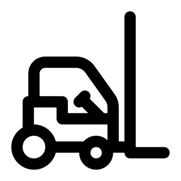 recommend clip art: forklift, loader, lift truck, industrial truck, vehicle, transportation outline icon