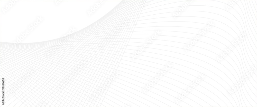 Poster vector wavy stripes of the pattern of grey lines, curved wave lines pattern on white background with