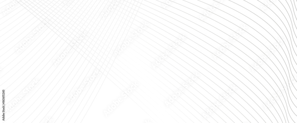 Poster vector wavy stripes of the pattern of grey lines, curved wave lines pattern on white background with