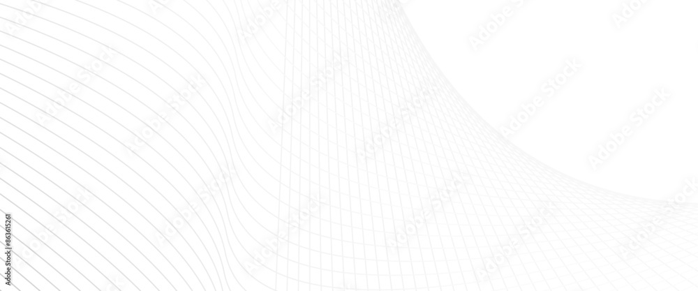 Poster vector abstract wave design wave lines on white transparent background stripes