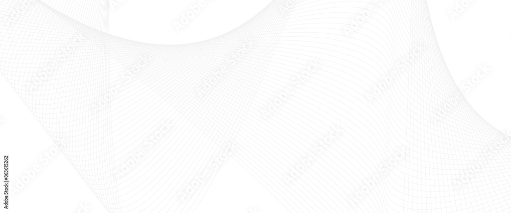Poster vector abstract wave design wave lines on white transparent background stripes