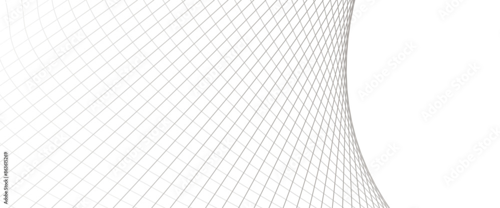 Poster vector abstract wave design wave lines on white transparent background stripes